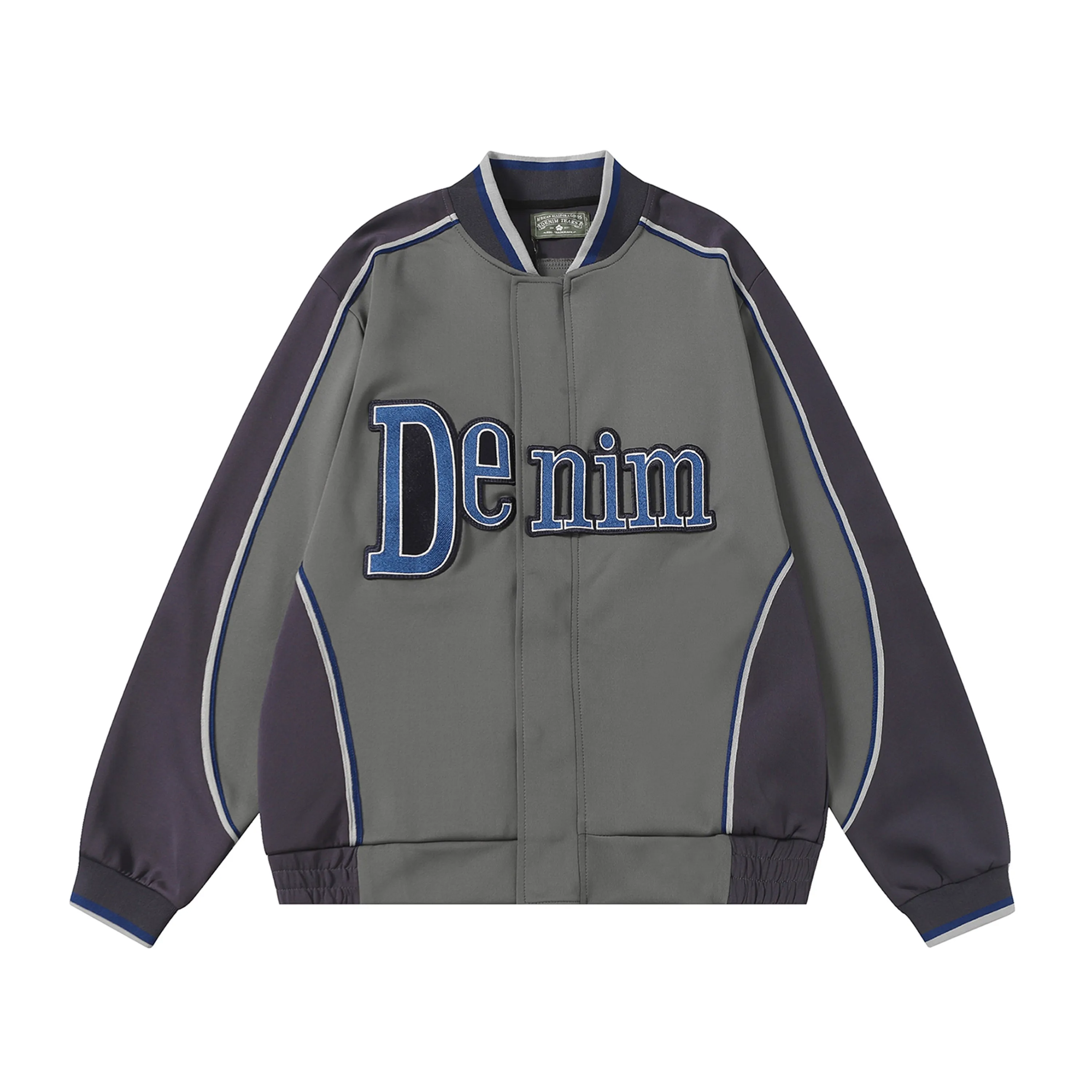 P226 2208# DENIM TEARS kapok European and American trendy brand high-quality air layer casual jacket suit. Fabric weight 320 grams. Customized thread dyeing with consistent color. Color Gray Green Size S-XL